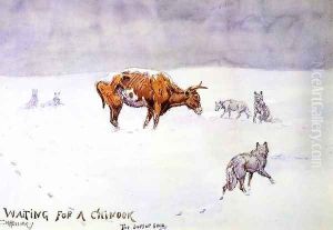 Waiting for a Chinook by Charles Marion Russell