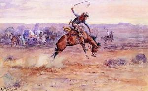 Bucking Bronco by Charles Marion Russell