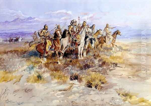 Indian Scouting Party - view 1
