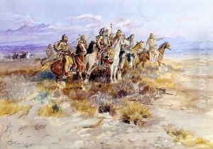 Indian Scouting Party by Charles Marion Russell