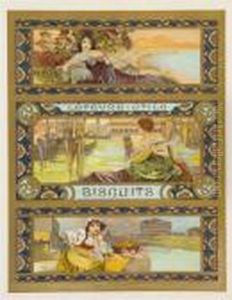 Lefevre-utile Biscuits by Alphonse Maria Mucha