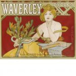 Waverley Cycles by Alphonse Maria Mucha