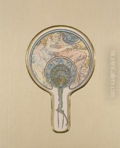 Le Vent Qui Passe Emporte La Jeunesse by Alphonse Maria Mucha