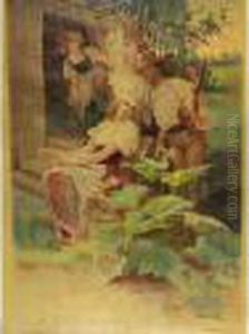 Chasse; Fruits by Alphonse Maria Mucha