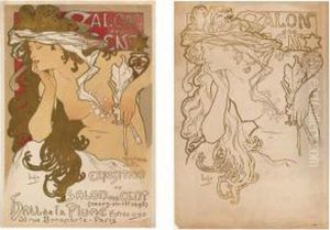 Salon Des Cent by Alphonse Maria Mucha