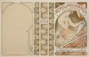Menus Et Programmes Illustres by Alphonse Maria Mucha