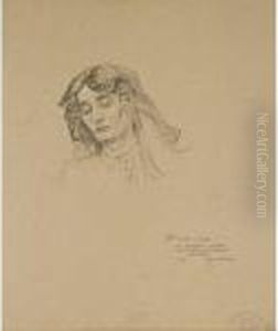 Young Woman by Alphonse Maria Mucha