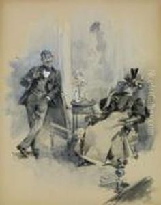 La Conversation by Alphonse Maria Mucha