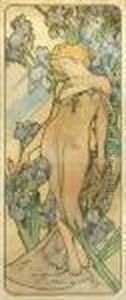 Iris by Alphonse Maria Mucha
