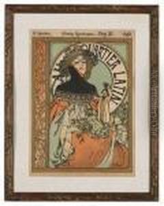 Au Quartier Latin by Alphonse Maria Mucha
