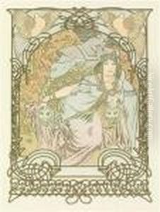 "ilsee, Prinzessin Von Tripolis" by Alphonse Maria Mucha