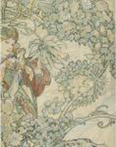 Fabric Design by Alphonse Maria Mucha