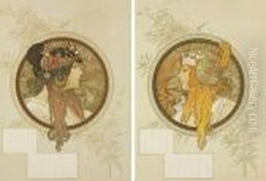 Byzantine Heads by Alphonse Maria Mucha