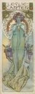 Leslie Carter by Alphonse Maria Mucha