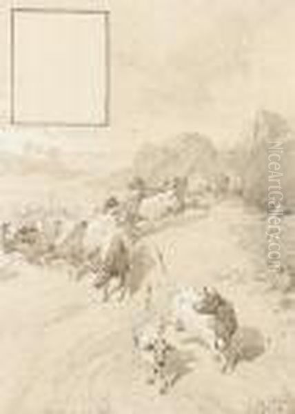 Cattle In A Landscape - view 1