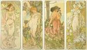 Les Fleurs by Alphonse Maria Mucha