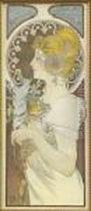 La Plume by Alphonse Maria Mucha