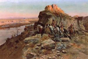 Planning the Attack by Charles Marion Russell