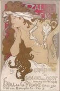Salon Des Cents /xxeme Exposition by Alphonse Maria Mucha