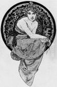 Clio by Alphonse Maria Mucha