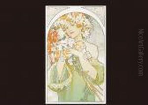 Flower(recreation Version) by Alphonse Maria Mucha