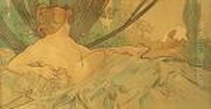 Aurora And Crepuscule by Alphonse Maria Mucha