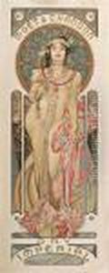 Moet Et Chandon Dry Imperial by Alphonse Maria Mucha