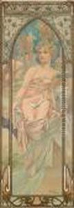 Morning by Alphonse Maria Mucha