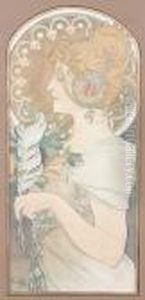 La Plume by Alphonse Maria Mucha