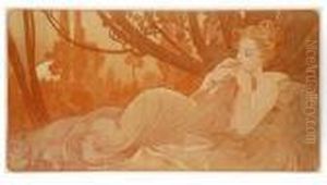 Twilight by Alphonse Maria Mucha