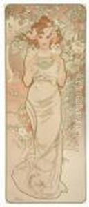 Rose,from The Four Flowers by Alphonse Maria Mucha