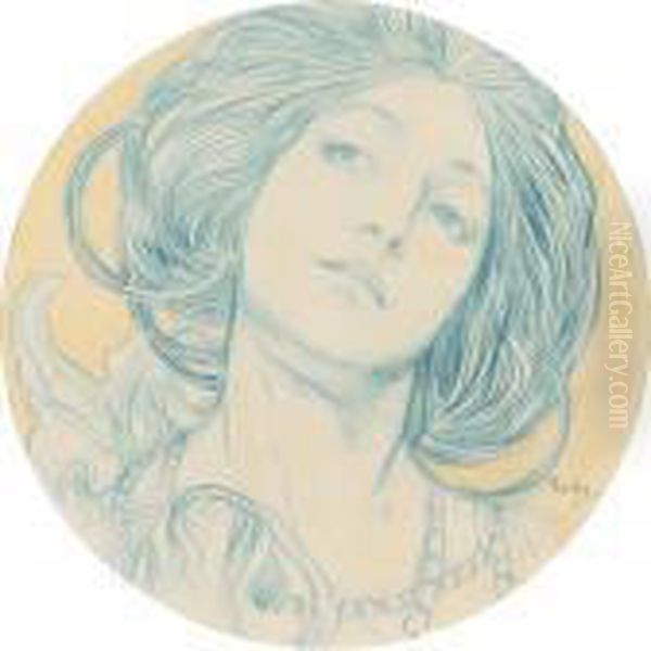 Portrait D'une Jeune Femme, Vers 1900 - view 1