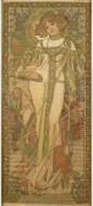 Automne by Alphonse Maria Mucha