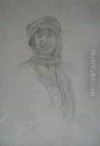 Jeune Femme Au Turban by Alphonse Maria Mucha