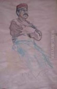 Portrait D'homme Slave by Alphonse Maria Mucha