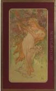 The Four Seasons by Alphonse Maria Mucha