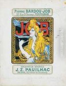 Projet De Publicite Pour Pierre Bardou-job by Alphonse Maria Mucha