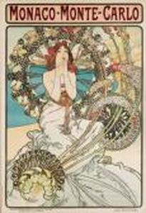 Monaco•monte-carlo by Alphonse Maria Mucha