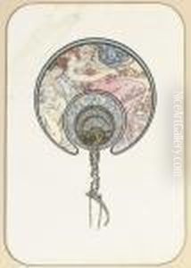 Le Vent Qui Passe by Alphonse Maria Mucha