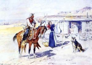 Thoroughman's Home on the Range by Charles Marion Russell
