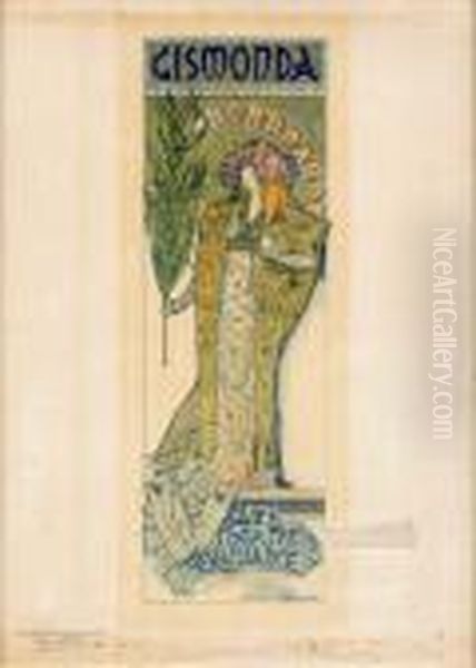 "sarah Bernardt", Trois Planches
 Extraites Des "maitres De L'affiche", (nÂ° 27, 114, 166) Imp. Chaix, 
Encre Lorilleux Et Cie, Tampon Gauffre De L'editeur - view 1