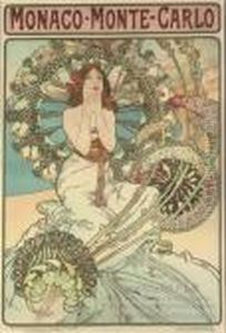 Monaco, Monte-carlo by Alphonse Maria Mucha