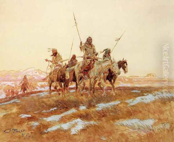 Piegan Hunting Party - view 1