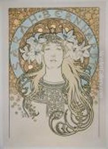 <sarah Bernhardt>, [1896]. 
Affiche by Alphonse Maria Mucha