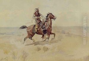 Cowboy On The Range by Charles Marion Russell
