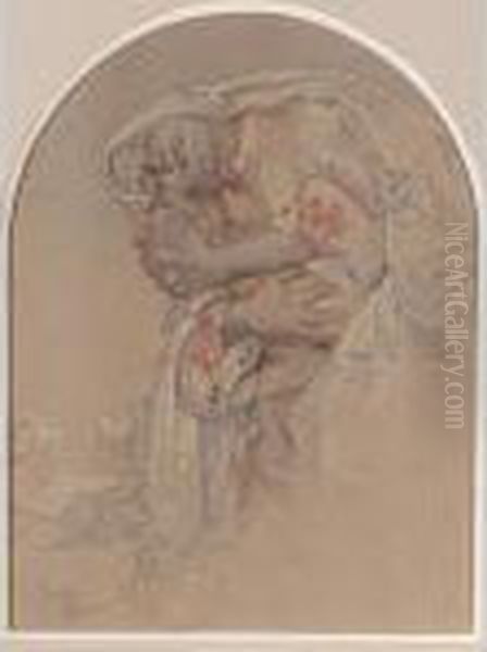 Mother Caressing Her Child - view 1