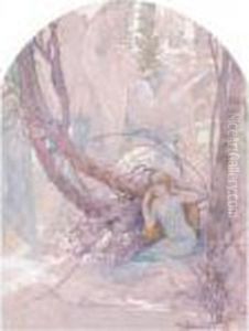 Le Carrillon De Paques Reveillant La Nature by Alphonse Maria Mucha