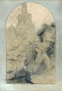 Vzpominka Na Rodne Mesto Ivancice by Alphonse Maria Mucha