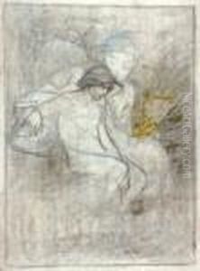 Dve Sedici Postavy by Alphonse Maria Mucha