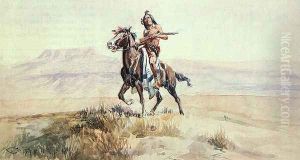 Red Man of the Plains 1901 by Charles Marion Russell